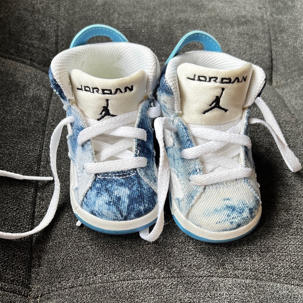 Jordan White and Blue shoes